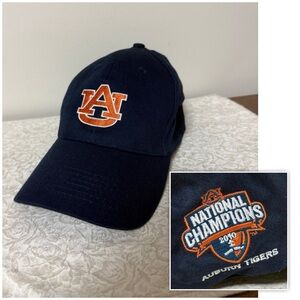 Auburn Tigers National Champions 2010 Navy Baseball Cap with Orange Logo